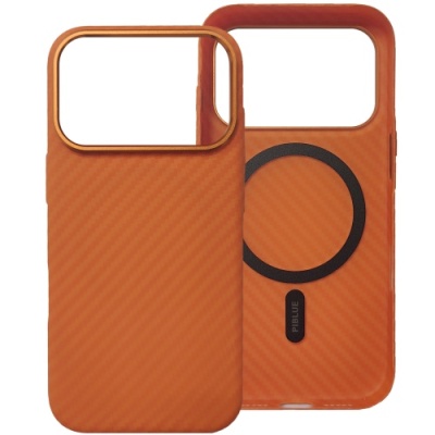 Купить чохол piblue magentic suction magsafe (pl-49) carbon для apple iphone 17 pro max (помаранчевий) онлайн