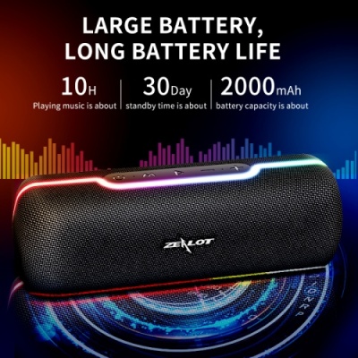 портативна колонка zealot s55 (чорний) 