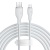 кабель baseus pudding series fast charging cable usb - lightning 2.4a/2m (p10355700221-01) (white) 