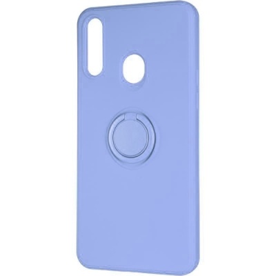 Купить силіконовий чохол soft silicone casevsmagnet ring для samsung a207 galaxy a20s - light purple онлайн