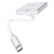 usb hub hoco hb14 type-c to usb3.0+hdmi+pd (сірий) 
