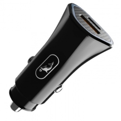Автомобільний Зарядний Пристрій SkyDolphin SZ16 1USB/18W/QC3.0 + 1Type-C/18W/PD (Чорний)