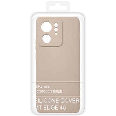 Купить силіконовий чохол soft silicone case для motorola edge 40 (пудра) онлайн