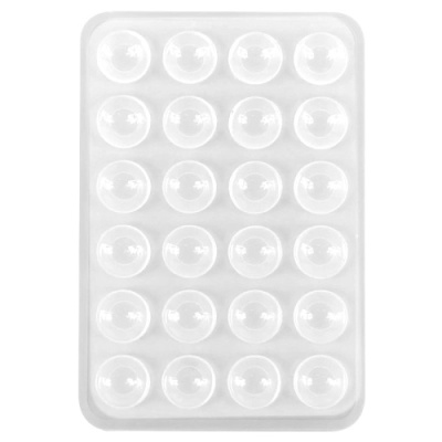 Купить силіконова тримач-присоска телефону sticker side silicone (3m килимок липучка) (прозорий) онлайн