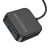 usb hub hoco hb31 easy 4-in-1 converter (usb to usb3.0*4) 0,2m. black 