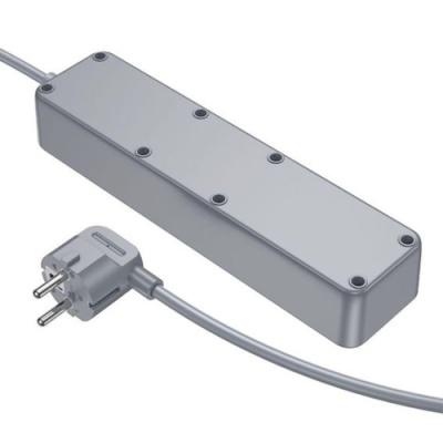 мережевий подовжувач borofone bac8 (1c3a)(eu)(l=3m) (чорний) 