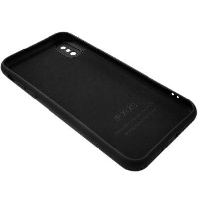Купить чохол silicone case для apple iphone x/xs (18) black - full camera онлайн
