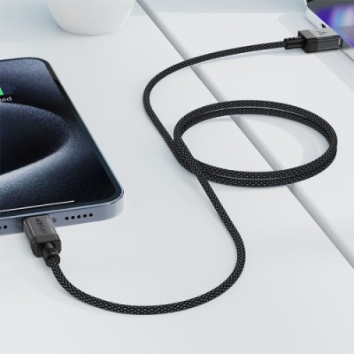 кабель acefast c12-04 usb - type-c (1.2м) (чорний) 