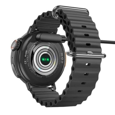 зарядний пристрій для смарт-годинника hoco y18 магнітний (чорний) 8mm*14.5mm 