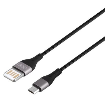 кабель xo nb188 usb - microusb 2.1a/1m (чорний) 