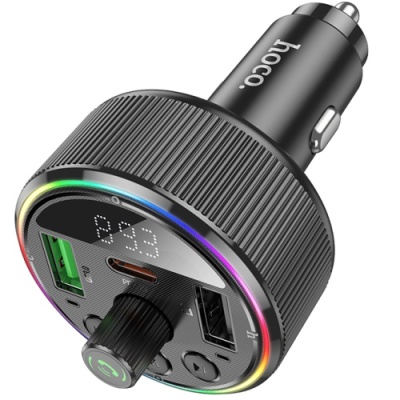FM Модулятор Hoco E82 (PD30W+QC3.0) (Чорний)