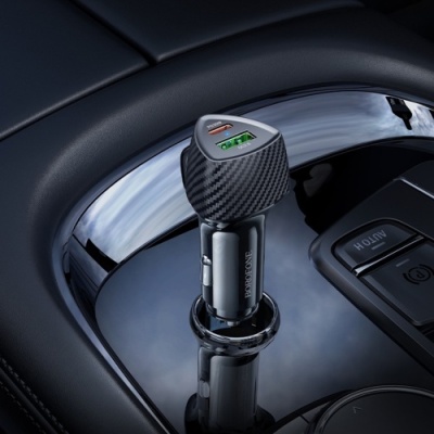 Автомобільний Зарядний Пристрій Borofone BZ31C 1Type-C/30W/PD + 1USB/18W/QC3.0 (Чорний)