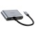 usb hub hoco hb30 type-c eco type-c multi-function converter(hdtv+vga+usb3.0+pd) metal grey 