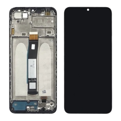 дисплей для xiaomi redmi 10c з чорним тачскріном і рамкою