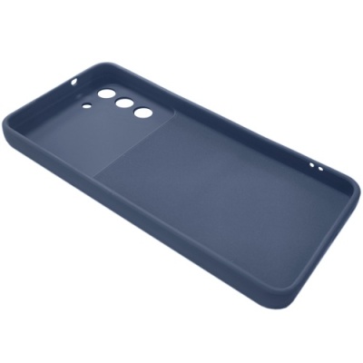 Купить силіконовий чохол camera protection для samsung s21 fe (сіро-синій) онлайн