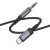кабель aux borofone bl24 3.5mm(male) - type-c(male) 1m (сірий) 