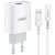 мережевий зарядний пристрій earldom es-197m 1usb/2.1a + (usb - microusb) (білий) 