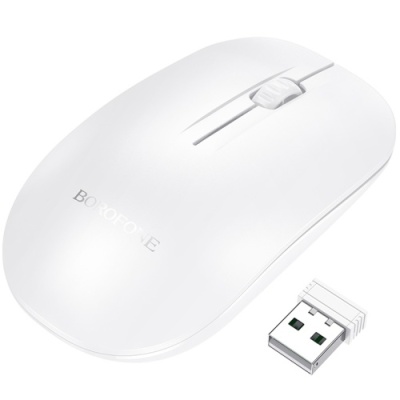 мишка бездротова borofone bg14 (білий) 