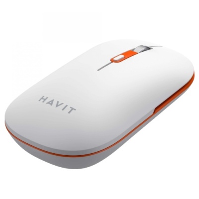 мишка бездротова havit hv-ms60wb white (2.4ghz + bt5.1) дворежимна 