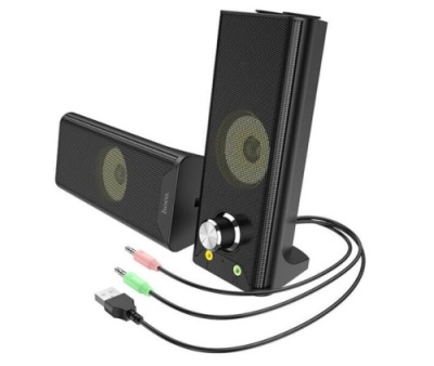 колонки для комп'ютера hoco ds32 plus combined colorful speaker (bluetooth) (чорний) 