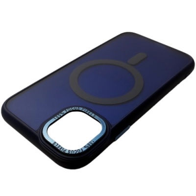Купить чохол space tpu+pc color matte with magsafe для apple iphone 15 (dark blue) онлайн