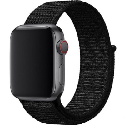ремінець для apple watch nylon 38/40/41 mm (black) 