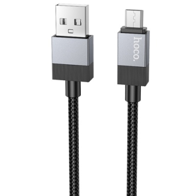 кабель hoco x110 usb - microusb 2.4a/1m (чорний) 