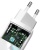 Мережевий Зарядний Пристрій Baseus GaN2 Lite (CCGAN2L-B02) 1USB/45W/QC4.0 + 1Type-C/65W/PD (White) мережевий зарядний пристрій baseus gan2 lite (ccgan2l-b02) 1usb/45w/qc4.0 + 1type-c/65w/pd (white)