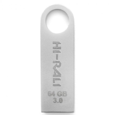 usb флеш-накопичувач hi-rali shuttle 64gb 3.0 (сталевий) 