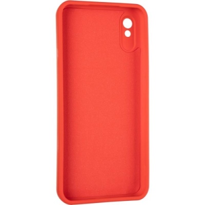 Купить силіконовий чохол soft silicone casevsmagnet ring для xiaomi redmi 9a - red онлайн