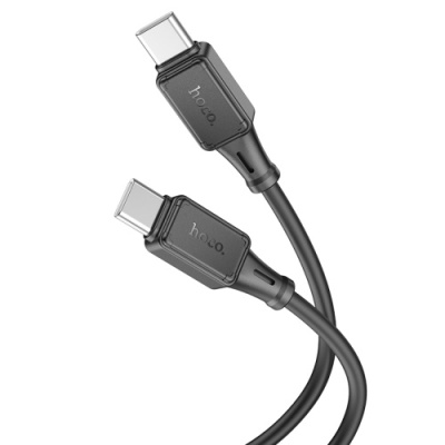 кабель hoco x101 silicone (pd) type-c - type-c 60w/1m (чорний) 