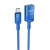 подовжувач usb hoco u107 type-c male to usb female usb3.0 (синій) 