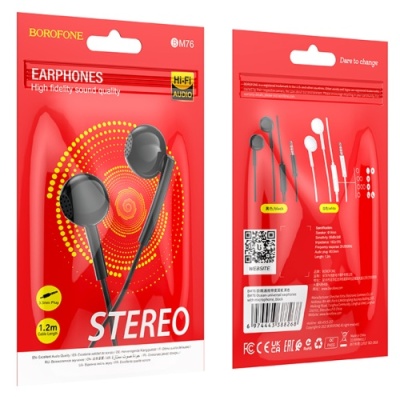 навушники borofone bm76 (чорний) 