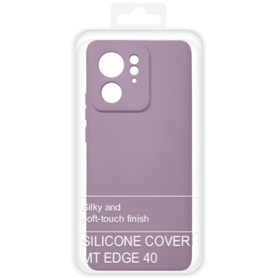 Купить силіконовий чохол soft silicone case для motorola edge 40 (лаванда) онлайн