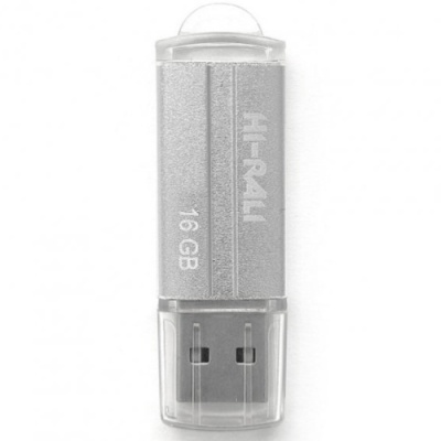 usb флеш-накопичувач hi-rali corsair 16gb (сріблястий) 