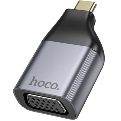 перехідник hoco ua34 type-c to vga 2k 60hz (сiрий) 
