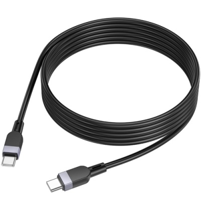 кабель hoco x109 silicone type-c - type-c 60w/2m (чорний) 