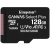 карта пам'яті microsdxc (uhs-1) kingston canvas select plus 128gb class 10 а1 (r-100mb/s) 