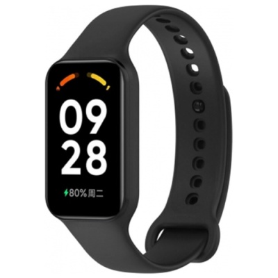 ремінець для xiaomi redmi band 3 / xiaomi smart 9 active (чорний) 