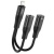 перехідник xo nbr181b lightning male - lightninig (female) + 3.5 (female) (чорний) 