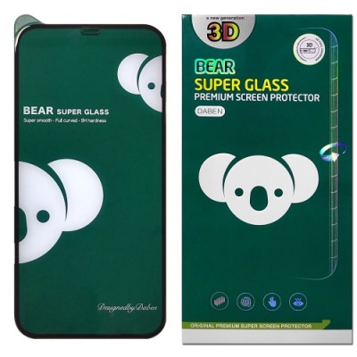 захисне скло bear 6d nano edge для apple iphone xr/11 (чорний) 