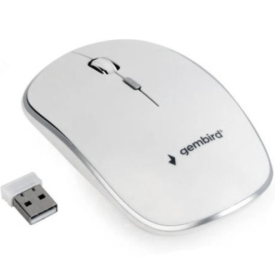 мишка бездротова оптична gembird musw-4b-01-w (білий) 