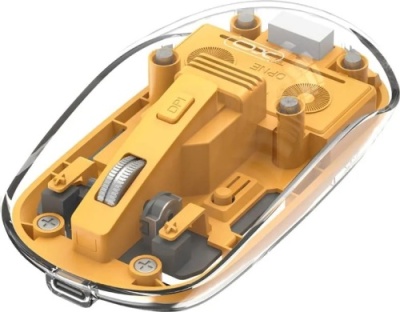 мишка бездротова xo m12 bluetooth+2.4g (жовтий) 
