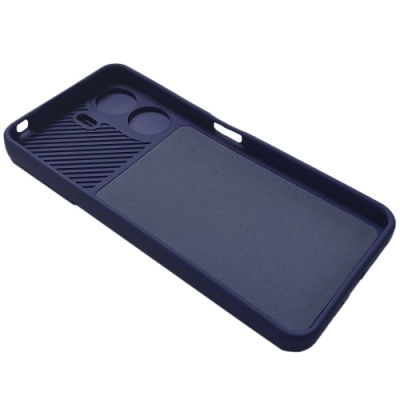 Купить силіконовий чохол soft tpu armor camshield для xiaomi redmi 13c/poco c65 - dark blue онлайн