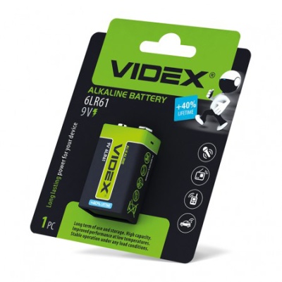батарейка videx krona bl alk 