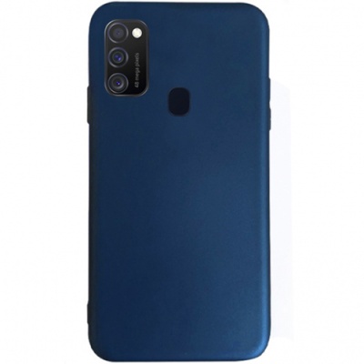 Купить силіконовий чохол soft silicone case для samsung m307 galaxy m30s/m215 galaxy m21 - dark blue онлайн