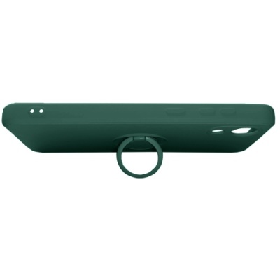 Купить силіконовий чохол soft silicone casevsmagnet ring для samsung a032 galaxy a03 core - dark green онлайн