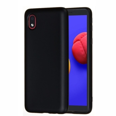 Купить силіконовий чохол soft silicone case для samsung a013 galaxy a01 core - black онлайн