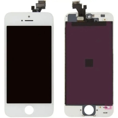 дисплей для apple iphone 5 в зборі з сенсором та рамкою (білий) (in-cell aaaaa+)