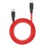 кабель hoco x21 plus silicone (pd) type-c - lightning 20w/3.0a/1m (чорно-червоний) 